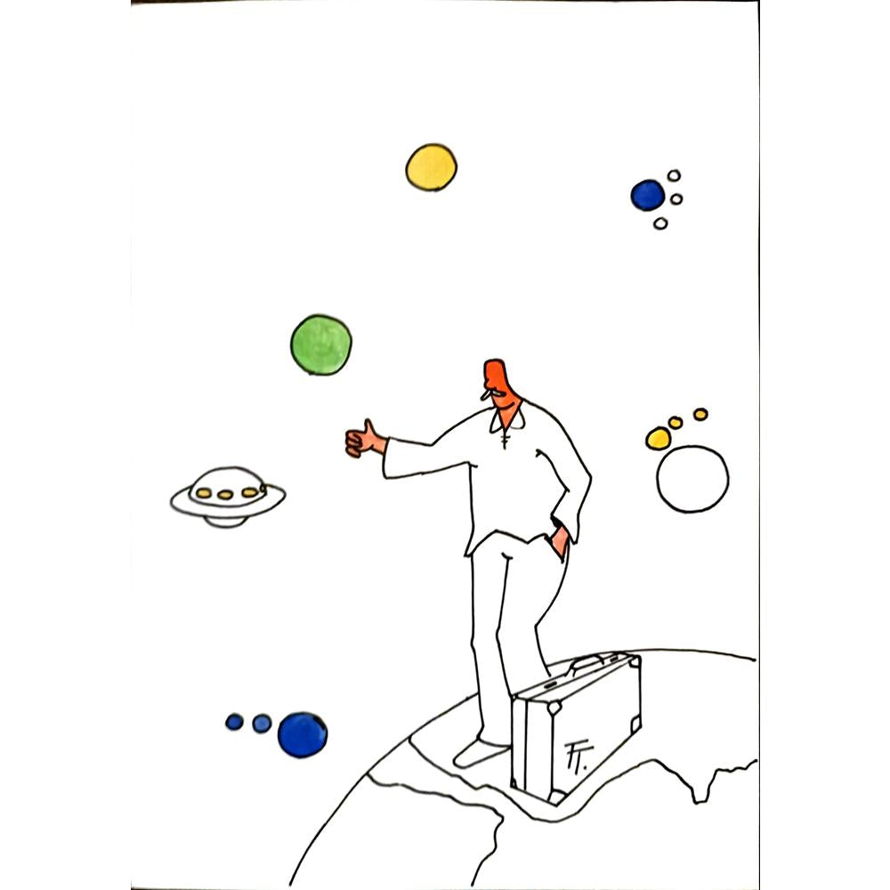 Tomas Trunecek 29x21cm Orijinal Karikatür BOD03384