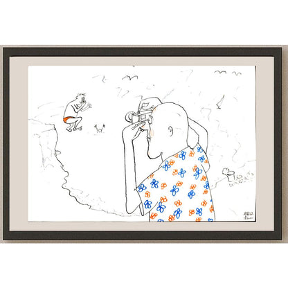 Predrag Abadic 29x21cm Orijinal Karikatür BOD03386