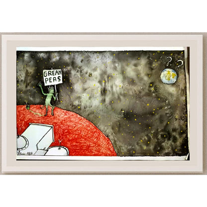 Predrag Abadic 29x21cm Orijinal Karikatür BOD03388