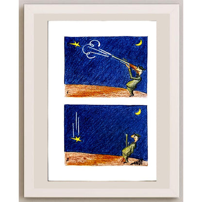 Andy Chaushu 29x21cm Orijinal Karikatür BOD03391