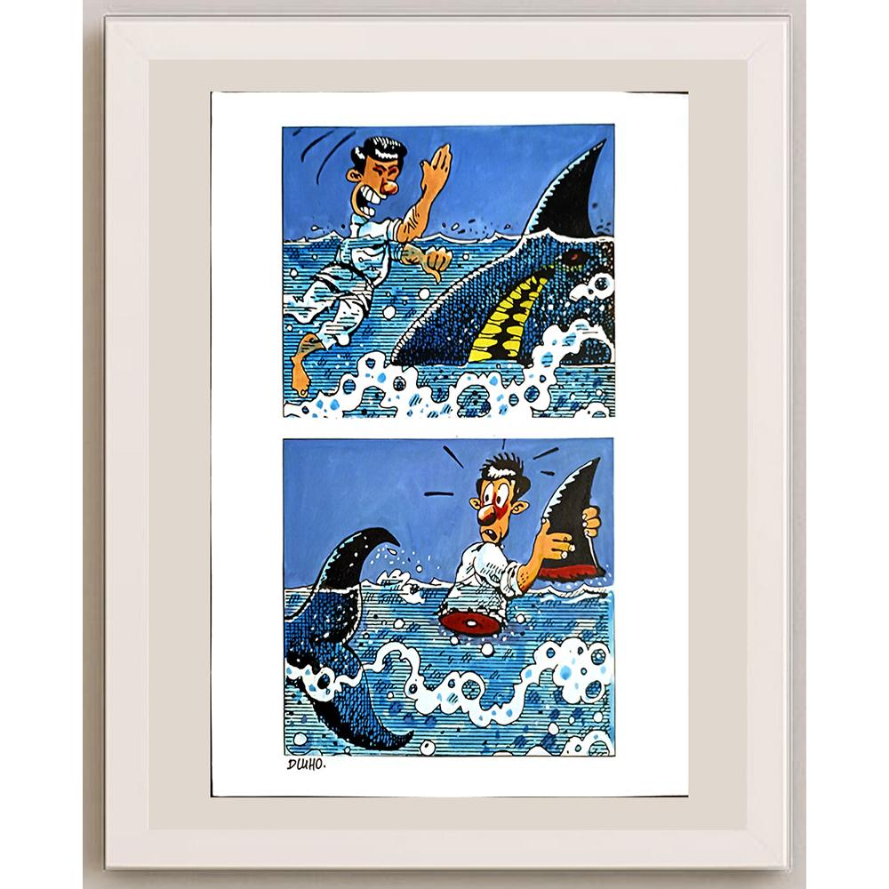 Dluhopolszky Laszle 29x21cm Orijinal Karikatür BOD03392