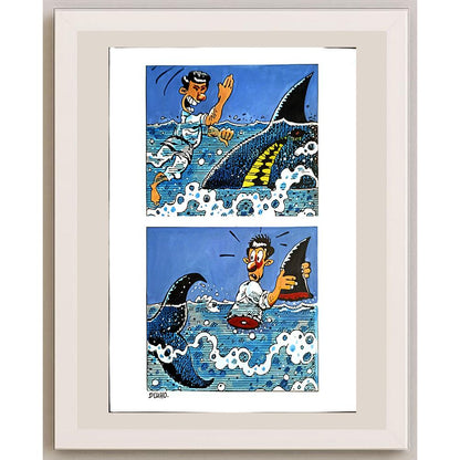 Dluhopolszky Laszle 29x21cm Orijinal Karikatür BOD03392