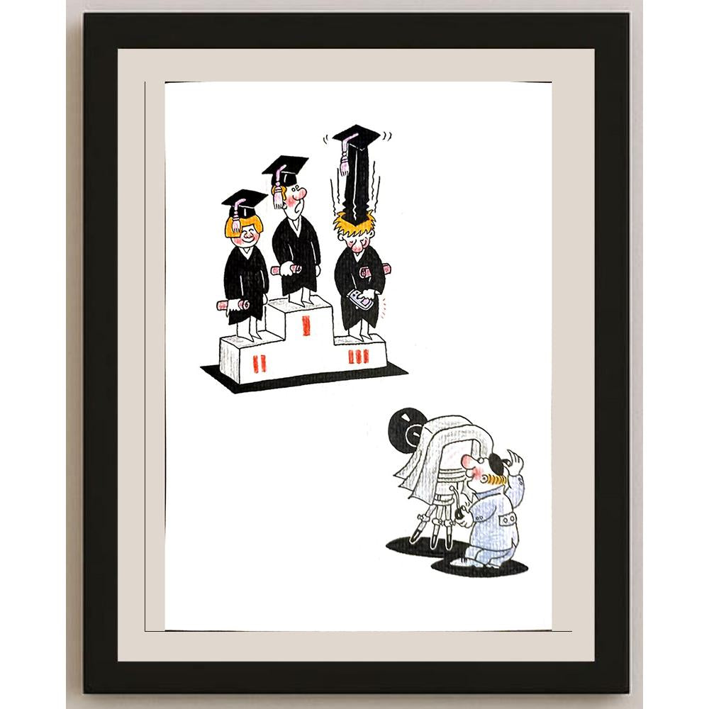 Li Yi 29x21cm Orijinal Karikatür BOD03396