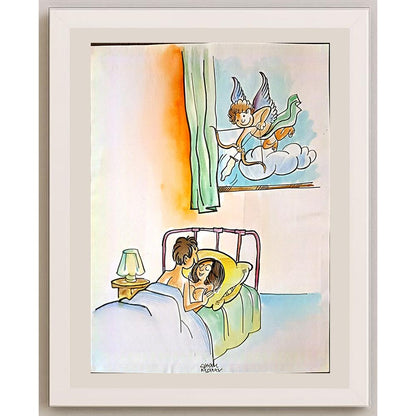 Shyam Mohan 29x21cm Orijinal Karikatür BOD03397