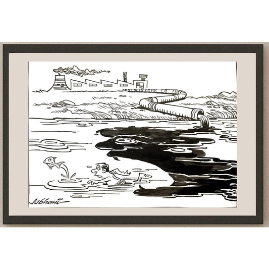 Deccan Chronicle 29x21cm Orijinal Karikatür BOD03398