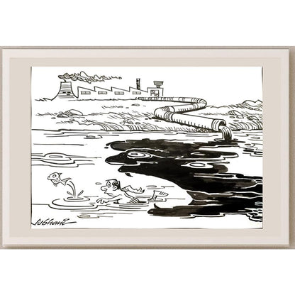 Deccan Chronicle 29x21cm Orijinal Karikatür BOD03398