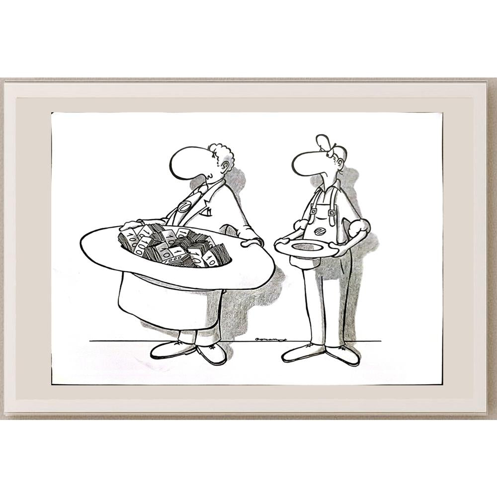Goran Milenkovic 29x21cm Orijinal Karikatür BOD03404