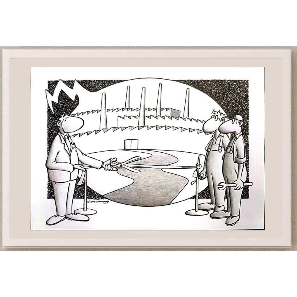 Goran Milenkovic 29x21cm Orijinal Karikatür BOD03405