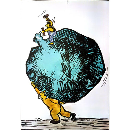 Mileta Miloradovic 29x21cm Orijinal Karikatür BOD03407