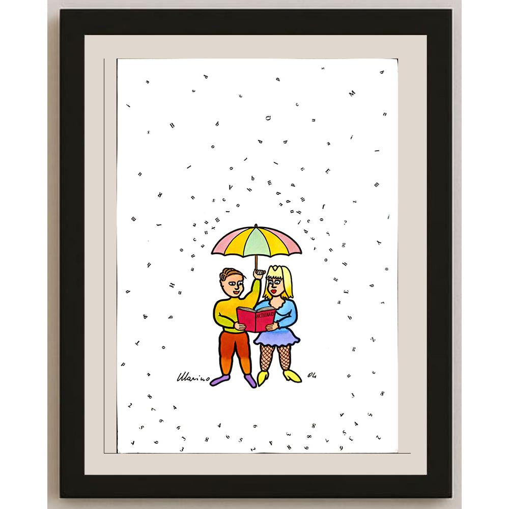 Marino Tarizzo 29x21cm Orijinal Karikatür BOD03413