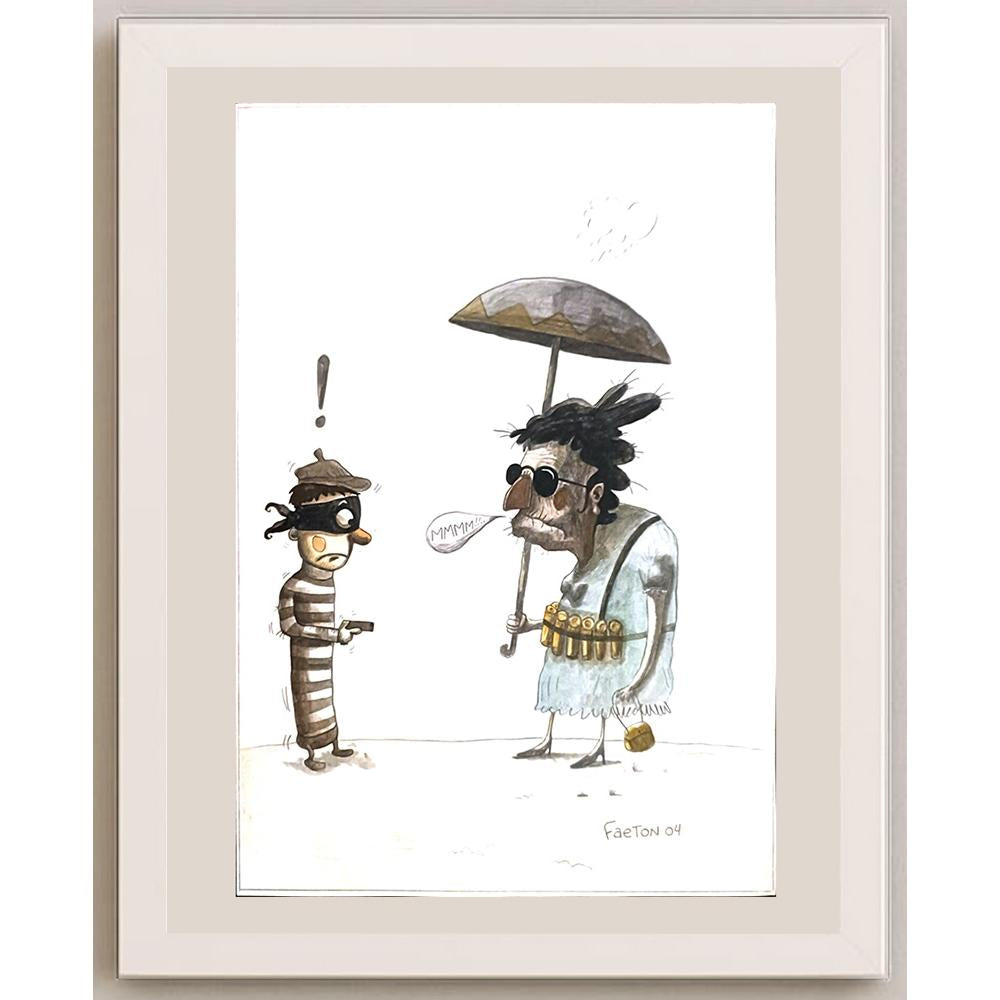 Pablo Zerda 29x21cm Orijinal Karikatür BOD03414