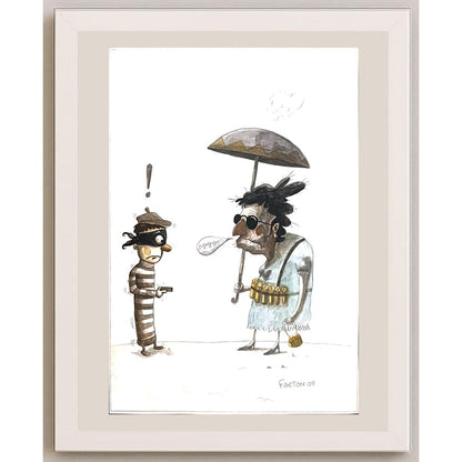 Pablo Zerda 29x21cm Orijinal Karikatür BOD03414