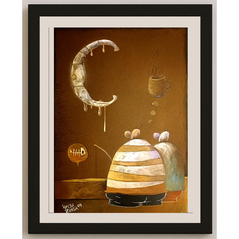 Hector Zerda 29x21cm Orijinal Karikatür BOD03416