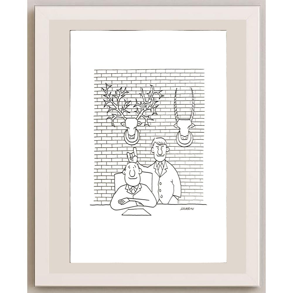 Valerio Marini 29x21cm Orijinal Karikatür BOD03417