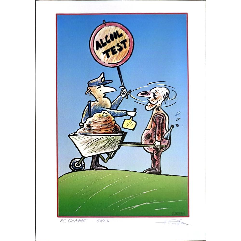 Horia Crisan 29x21cm Orijinal Karikatür BOD03418