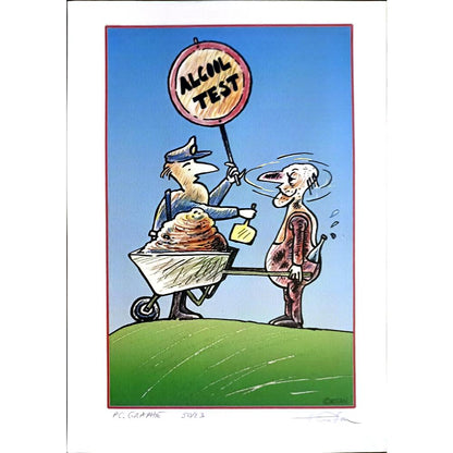 Horia Crisan 29x21cm Orijinal Karikatür BOD03418
