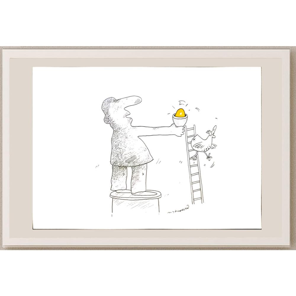 Maciej Trzepakka 29x21cm Orijinal Karikatür BOD03421