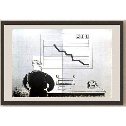 Maciej Trzepakka 29x21cm Orijinal Karikatür BOD03424