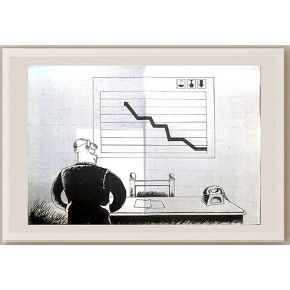 Maciej Trzepakka 29x21cm Orijinal Karikatür BOD03424