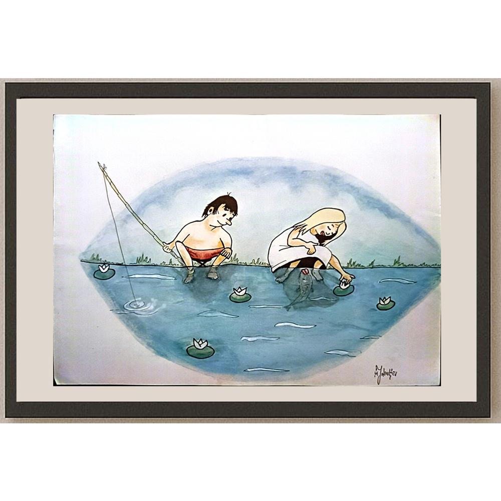 Miroslav Jakovliev 29x21cm Orijinal Karikatür BOD03426