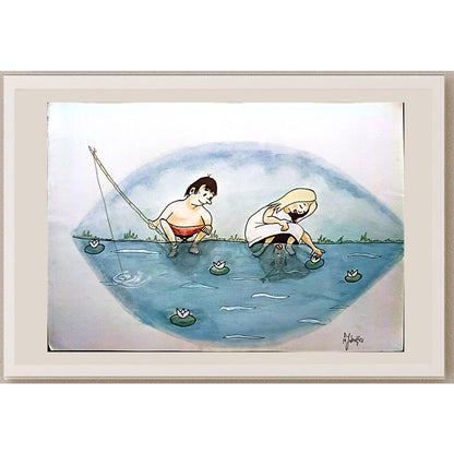 Miroslav Jakovliev 29x21cm Orijinal Karikatür BOD03426