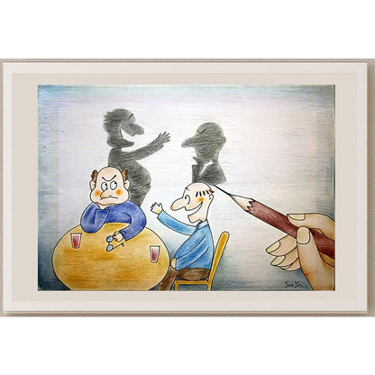 Yue Yen 29x21cm Orijinal Karikatür BOD03427