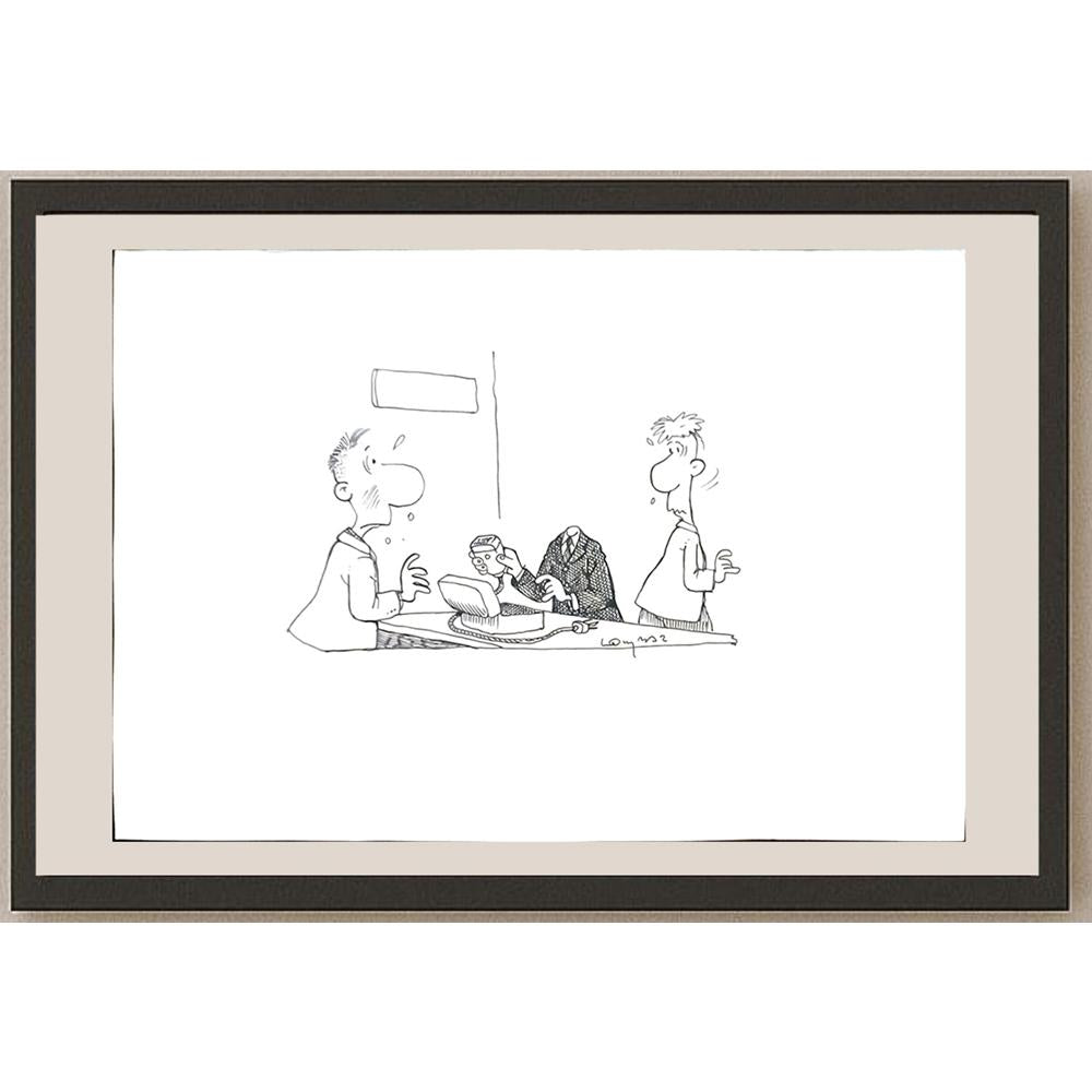 Zeyraz Lombardi 29x21cm Orijinal Karikatür BOD03428