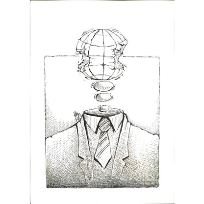 Davood Yarahmadi 29x21cm Orijinal Karikatür BOD03431