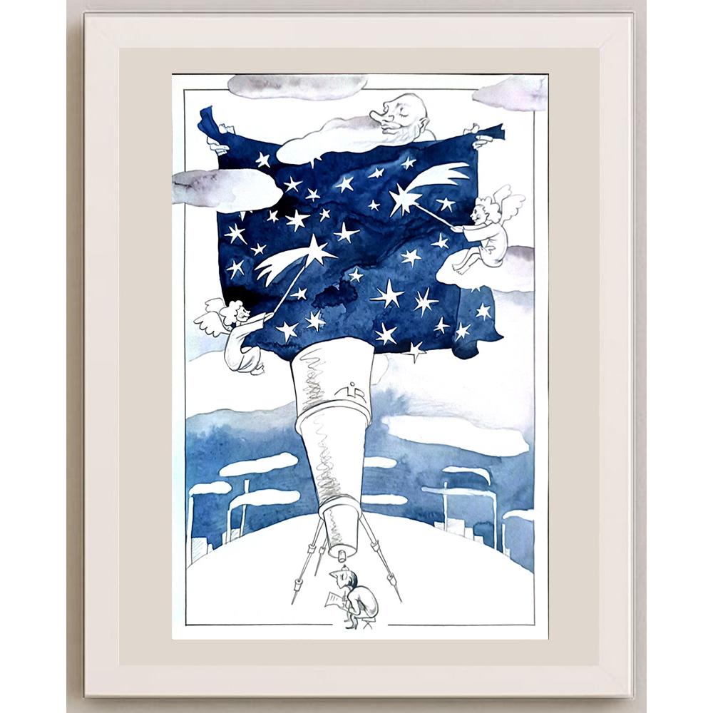 Mirontchyj Laime 29x21cm Orijinal Karikatür BOD03432