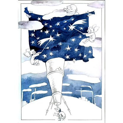 Mirontchyj Laime 29x21cm Orijinal Karikatür BOD03432