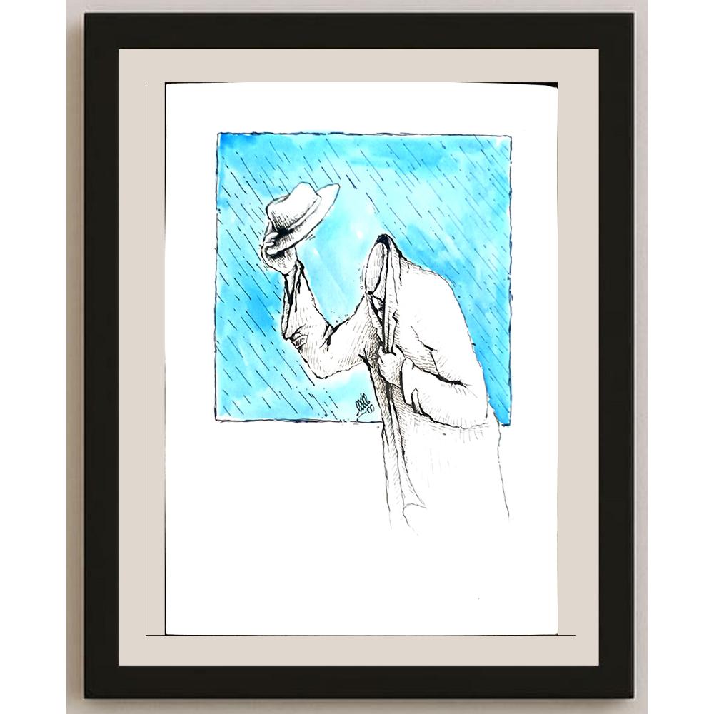 Davood Yarahmadi 29x21cm Orijinal Karikatür BOD03433