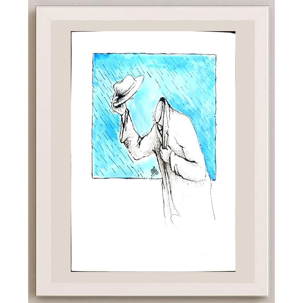 Davood Yarahmadi 29x21cm Orijinal Karikatür BOD03433