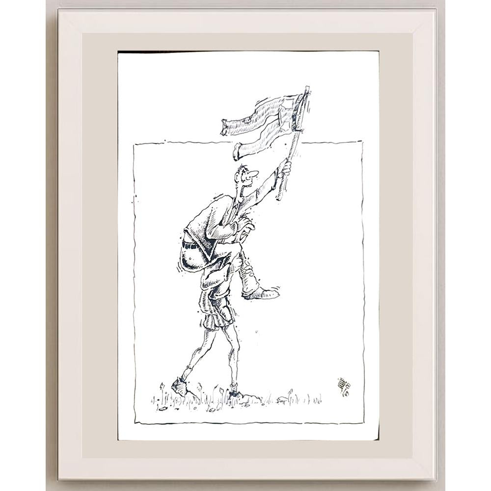 Davood Yarahmadi 29x21cm Orijinal Karikatür BOD03434