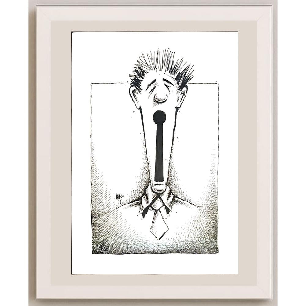 Davood Yarahmadi 29x21cm Orijinal Karikatür BOD03435