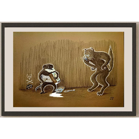Leonid Storozkhuk 29x21cm Orijinal Karikatür BOD03437