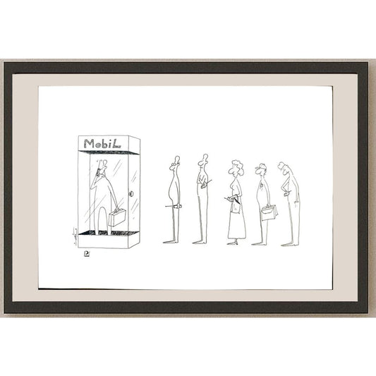 Pezhman Alipoor 29x21cm Orijinal Karikatür BOD03439