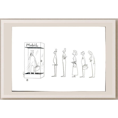 Pezhman Alipoor 29x21cm Orijinal Karikatür BOD03439