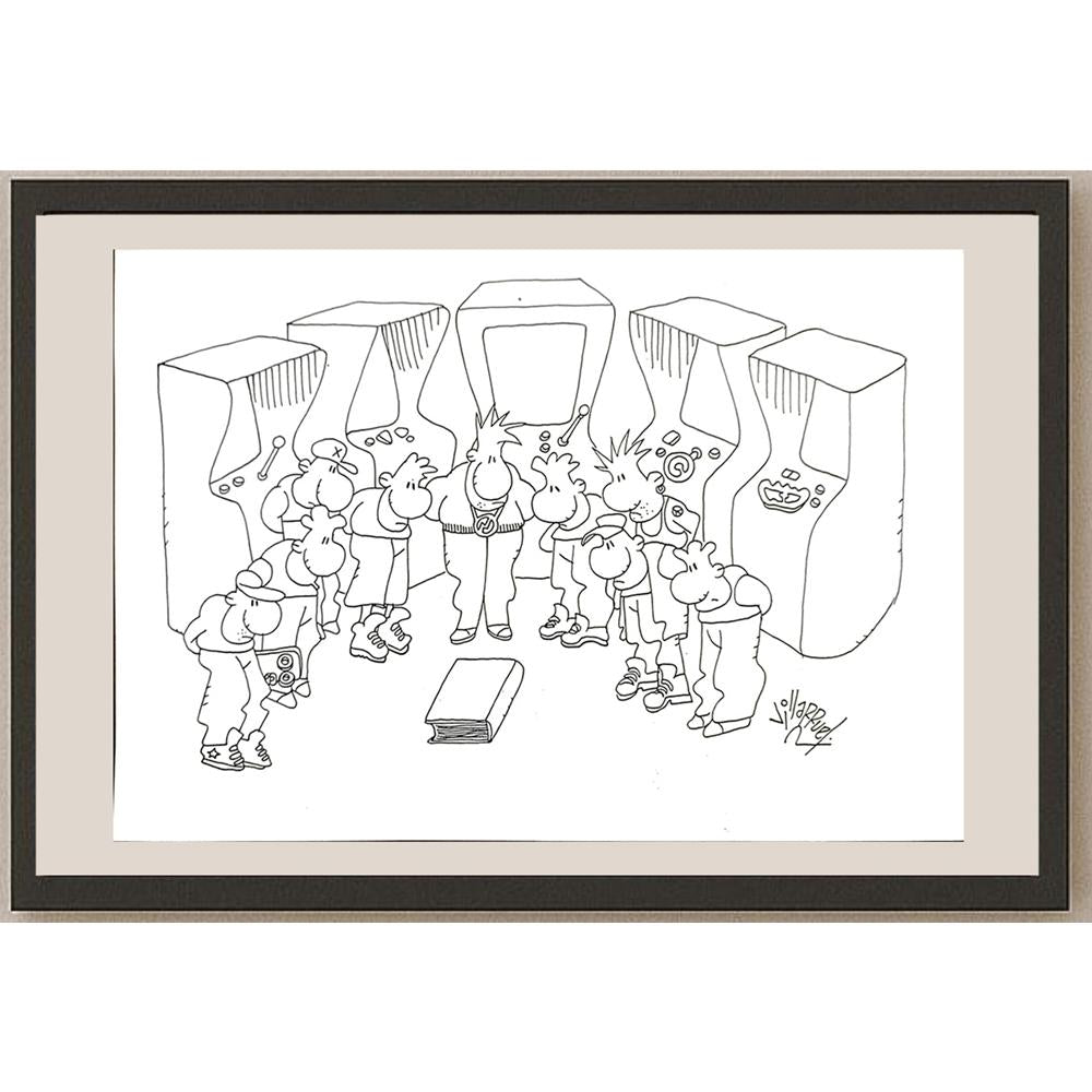 Juan Francisco Villarruel 29x21cm Orijinal Karikatür BOD03442