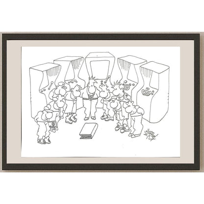 Juan Francisco Villarruel 29x21cm Orijinal Karikatür BOD03442