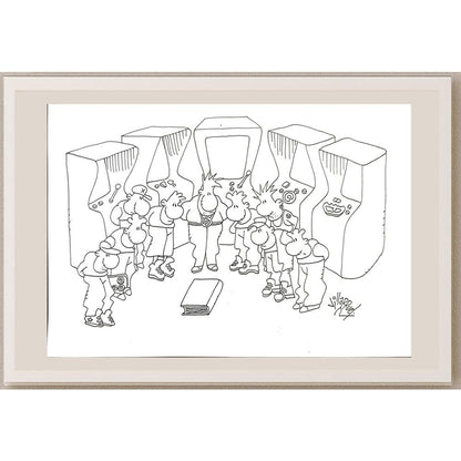 Juan Francisco Villarruel 29x21cm Orijinal Karikatür BOD03442