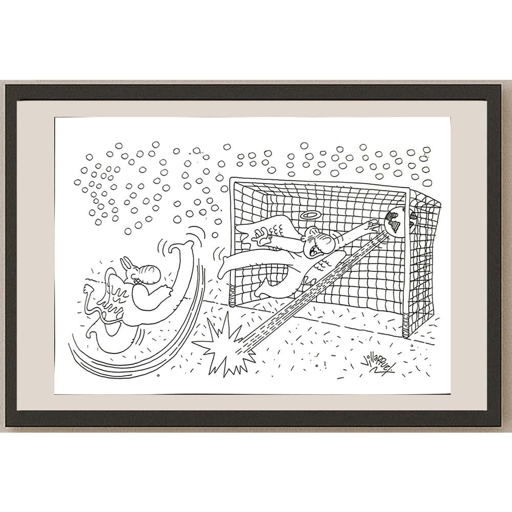 Juan Francisco Villarruel 29x21cm Orijinal Karikatür BOD03444