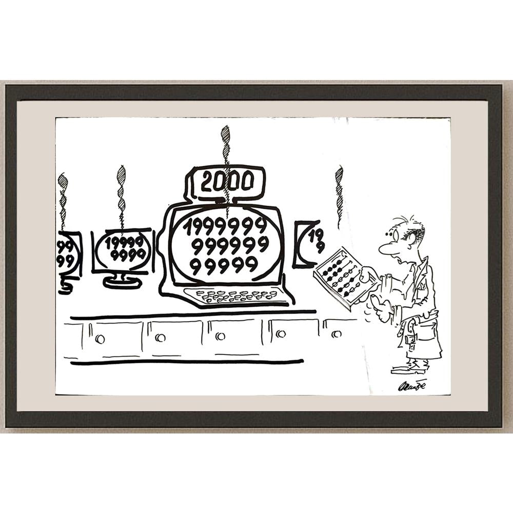 Branko Prehuzic 29x21cm Orijinal Karikatür BOD03446