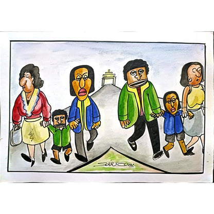Sairam Akundi 29x21cm Orijinal Karikatür BOD03448