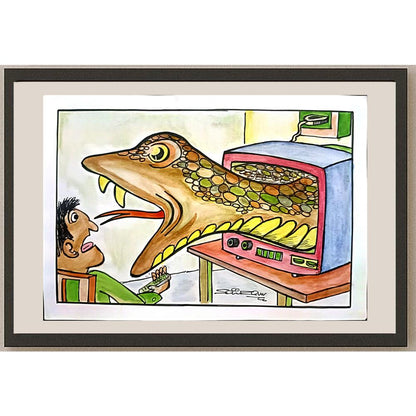 Sairam Akundi 29x21cm Orijinal Karikatür BOD03451