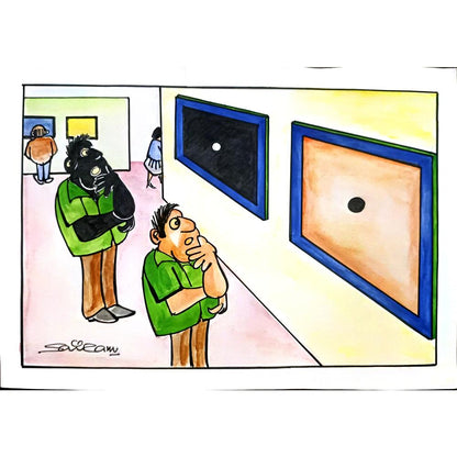 Sairam Akundi 29x21cm Orijinal Karikatür BOD03452