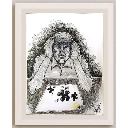 Zoran Zeljko 29x21cm Orijinal Karikatür BOD03456