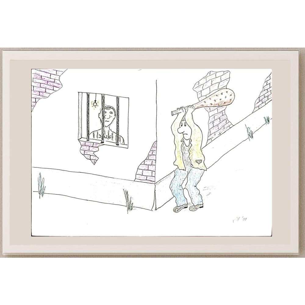 Senad Honic 29x21cm Orijinal Karikatür BOD03459