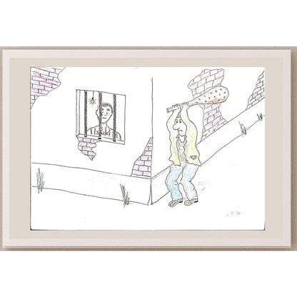 Senad Honic 29x21cm Orijinal Karikatür BOD03459