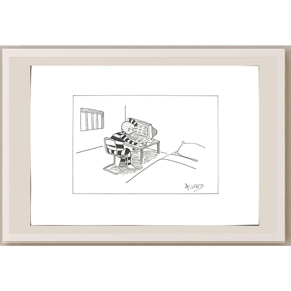 Dhoop Freddy 29x21cm Orijinal Karikatür BOD03460