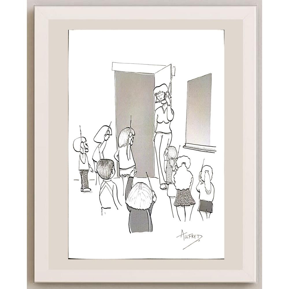 Dhoop Freddy 29x21cm Orijinal Karikatür BOD03461